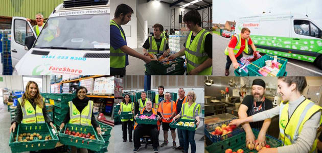 A big thank you to all the wonderful volunteers at food charity FareShare