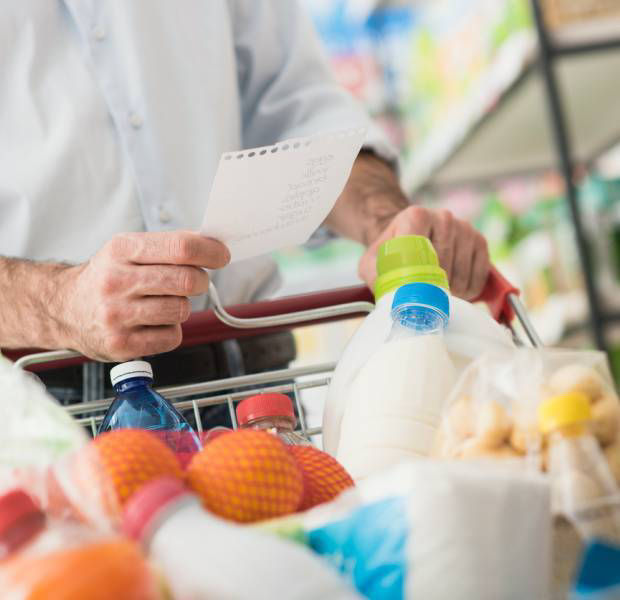 How to avoid overspending when food shopping for two